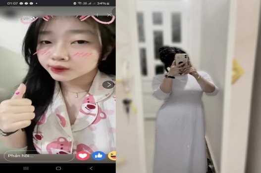 Clip gợi cảm của nữ sinh Trần Linh mông đẹp